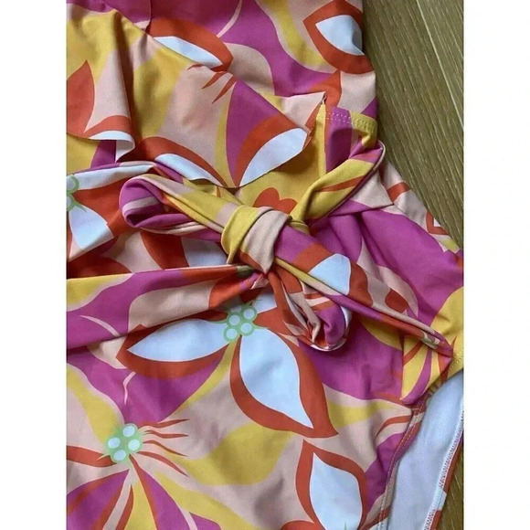Women's Bathing Suit Pink Lily Tropic Like Hot One Piece Swimsuit  Size L NEW - Picture 5 of 13